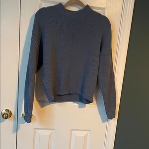 Abercrombie & Fitch Cowl Neck Sweater in Blue